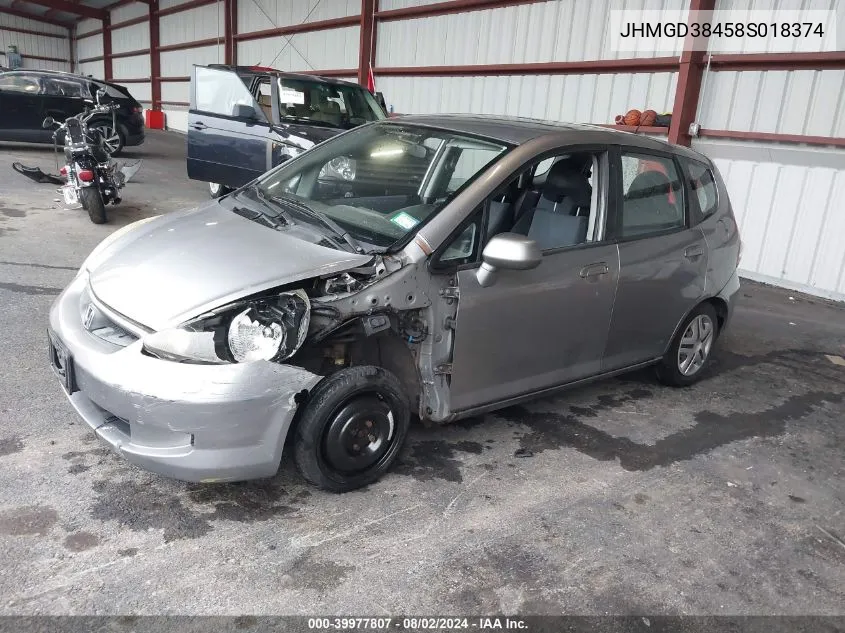 JHMGD38458S018374 2008 Honda Fit