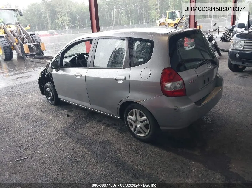 JHMGD38458S018374 2008 Honda Fit