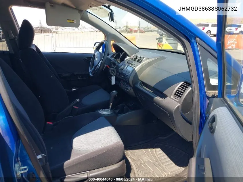 JHMGD38638S062732 2008 Honda Fit Sport