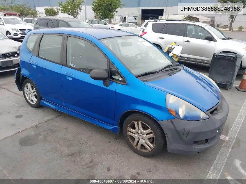 JHMGD38668S048968 2008 Honda Fit Sport