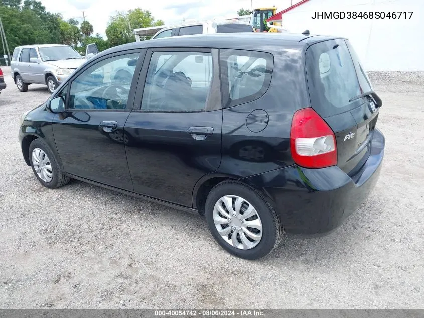 2008 Honda Fit VIN: JHMGD38468S046717 Lot: 40054742