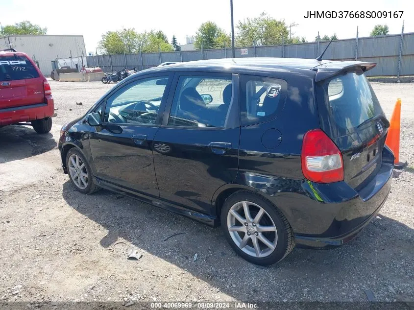 JHMGD37668S009167 2008 Honda Fit Sport