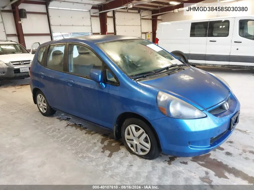 JHMGD38458S030380 2008 Honda Fit