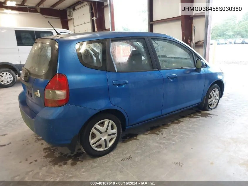 JHMGD38458S030380 2008 Honda Fit