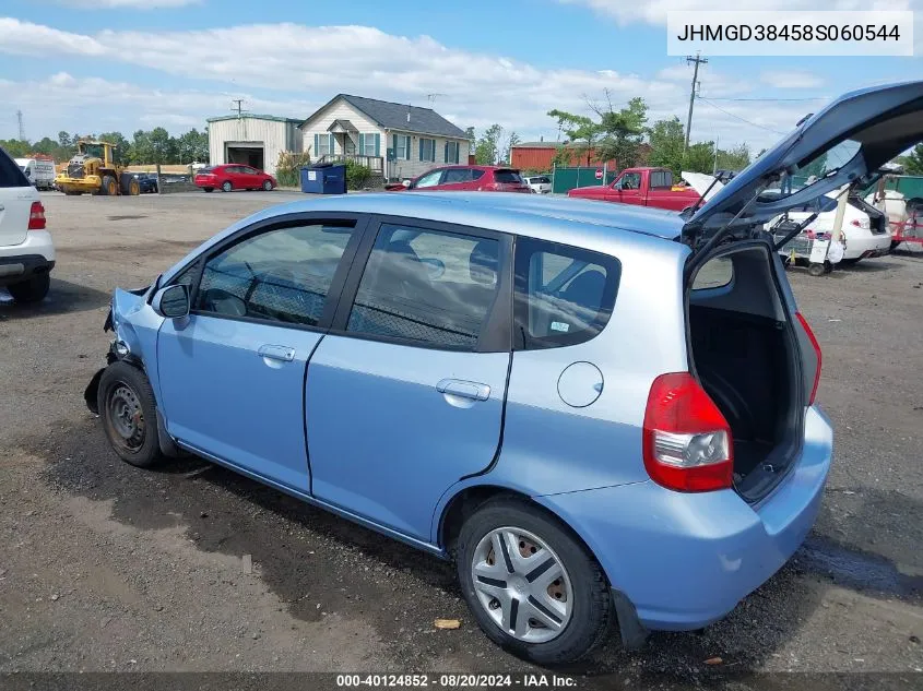 JHMGD38458S060544 2008 Honda Fit