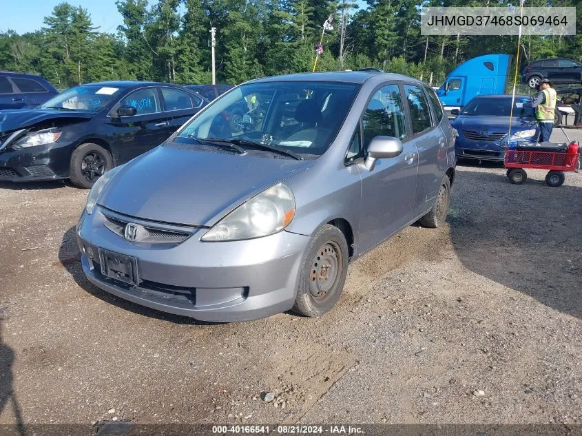 2008 Honda Fit VIN: JHMGD37468S069464 Lot: 40166541