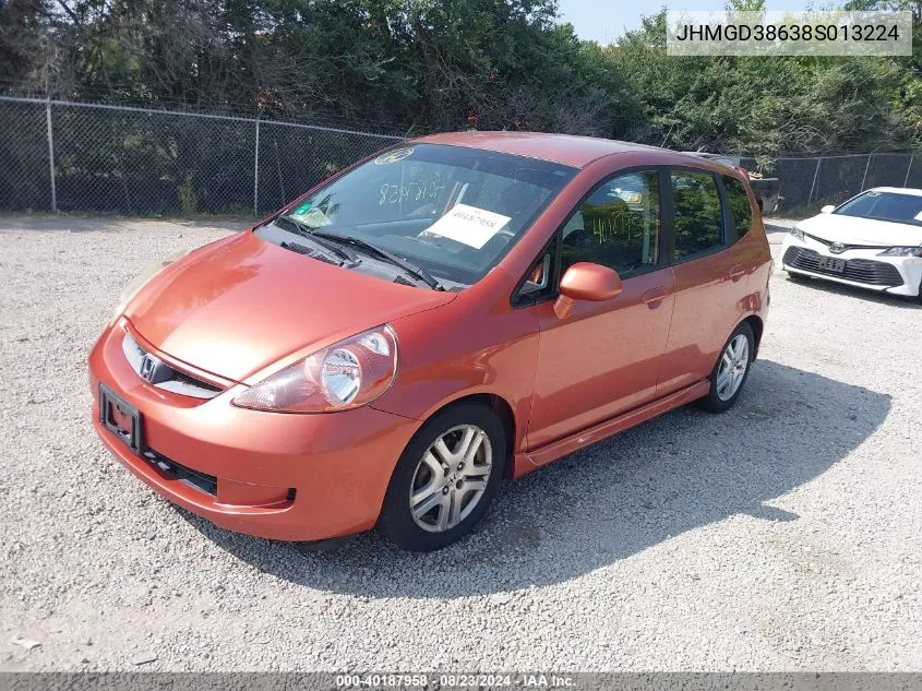 JHMGD38638S013224 2008 Honda Fit Sport