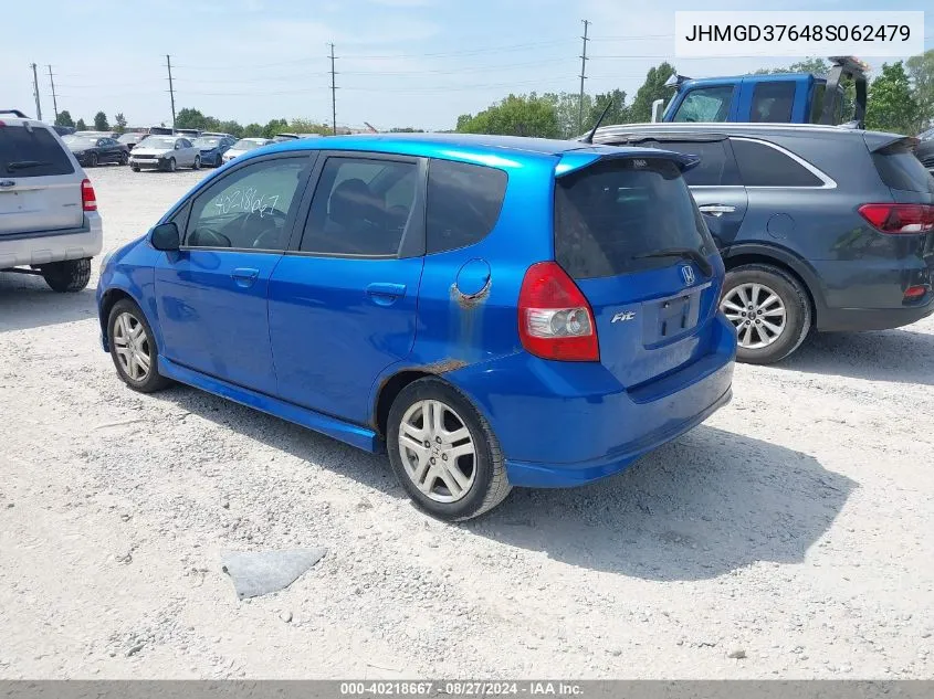 JHMGD37648S062479 2008 Honda Fit Sport