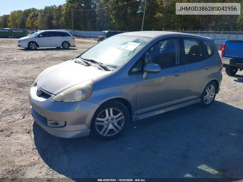 JHMGD38628S042956 2008 Honda Fit Sport