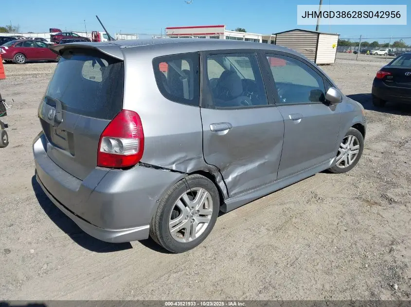 JHMGD38628S042956 2008 Honda Fit Sport
