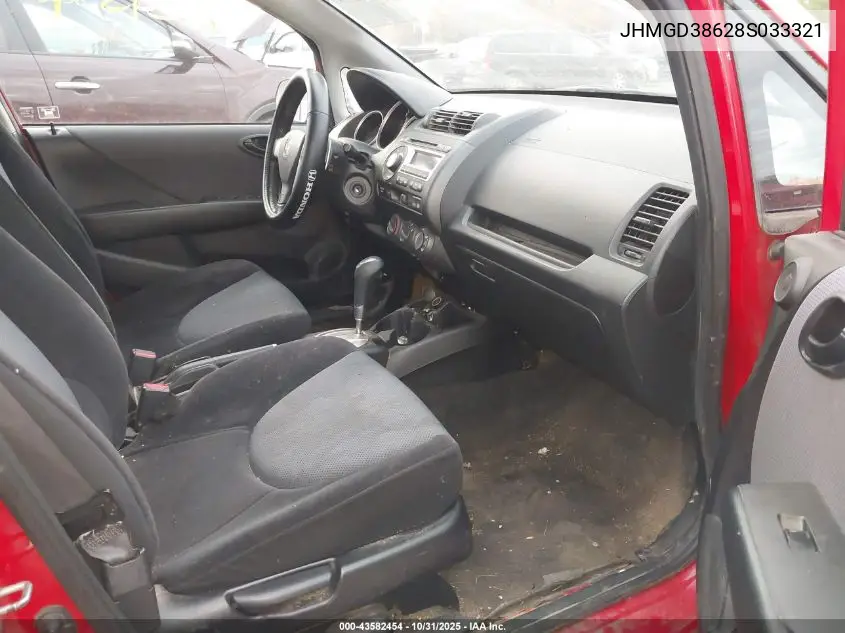 JHMGD38628S033321 2008 Honda Fit Sport