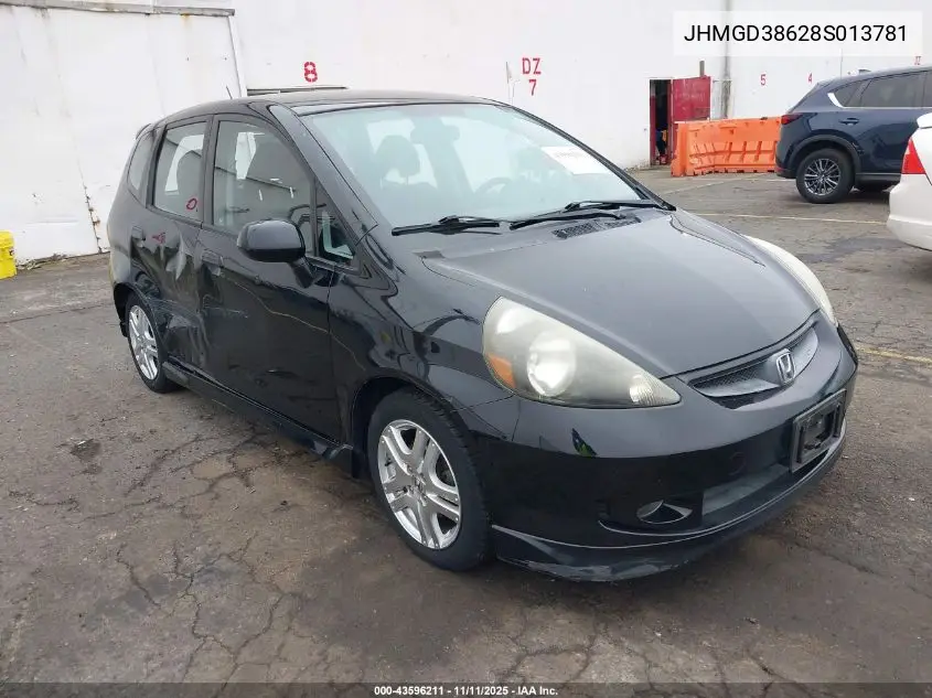JHMGD38628S013781 2008 Honda Fit Sport