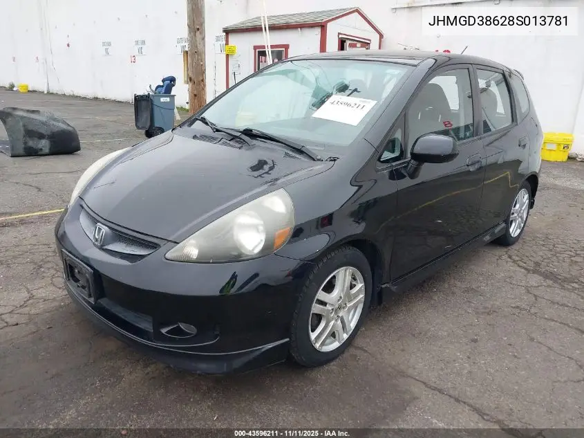 JHMGD38628S013781 2008 Honda Fit Sport
