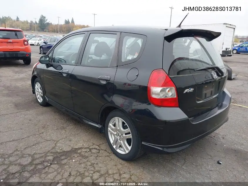 JHMGD38628S013781 2008 Honda Fit Sport