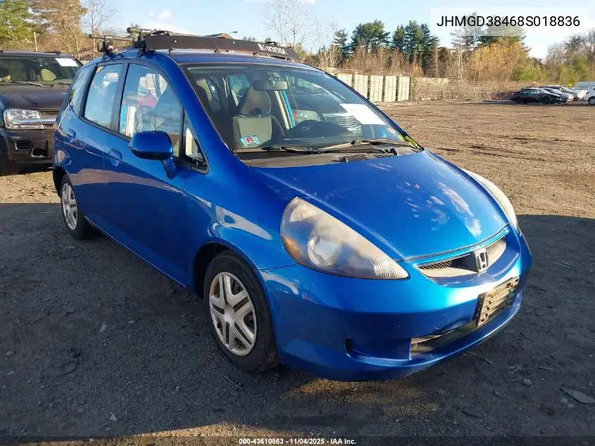 JHMGD38468S018836 2008 Honda Fit