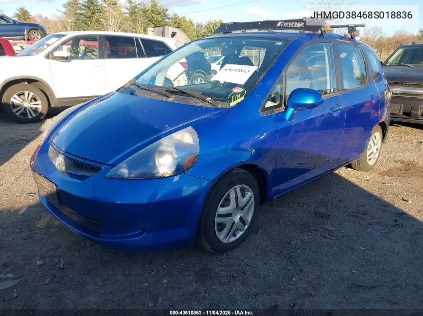 JHMGD38468S018836 2008 Honda Fit