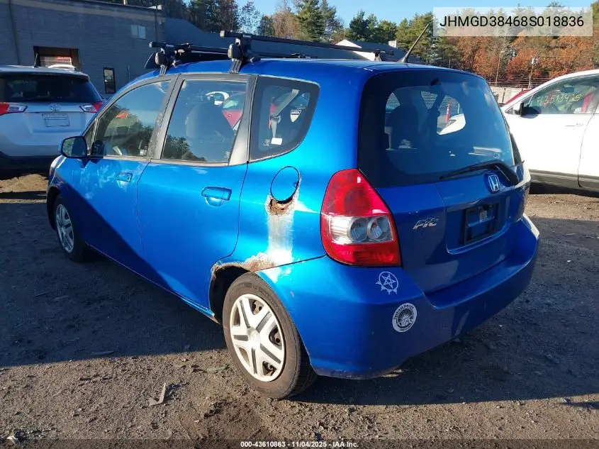 JHMGD38468S018836 2008 Honda Fit