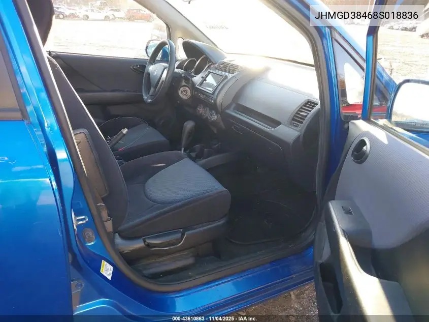 JHMGD38468S018836 2008 Honda Fit