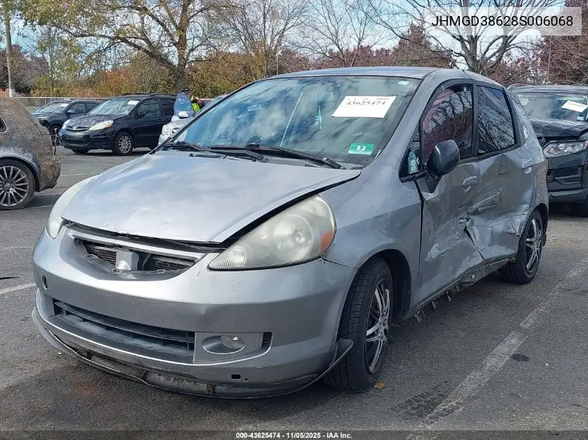 JHMGD38628S006068 2008 Honda Fit Sport