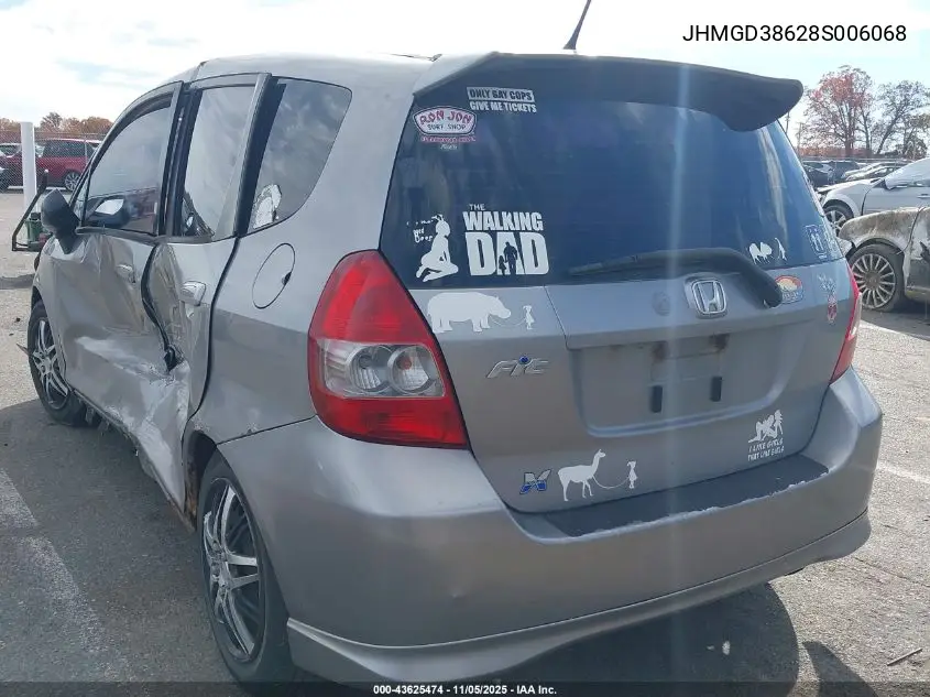 JHMGD38628S006068 2008 Honda Fit Sport