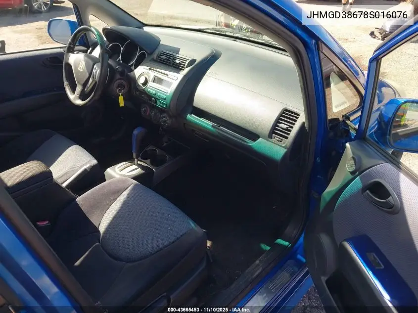 JHMGD38678S016076 2008 Honda Fit Sport