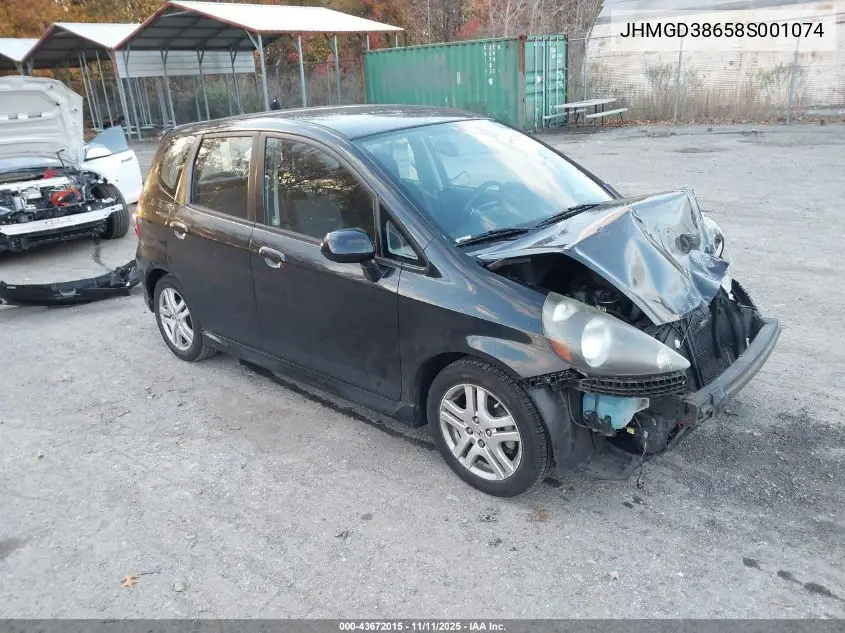 JHMGD38658S001074 2008 Honda Fit Sport