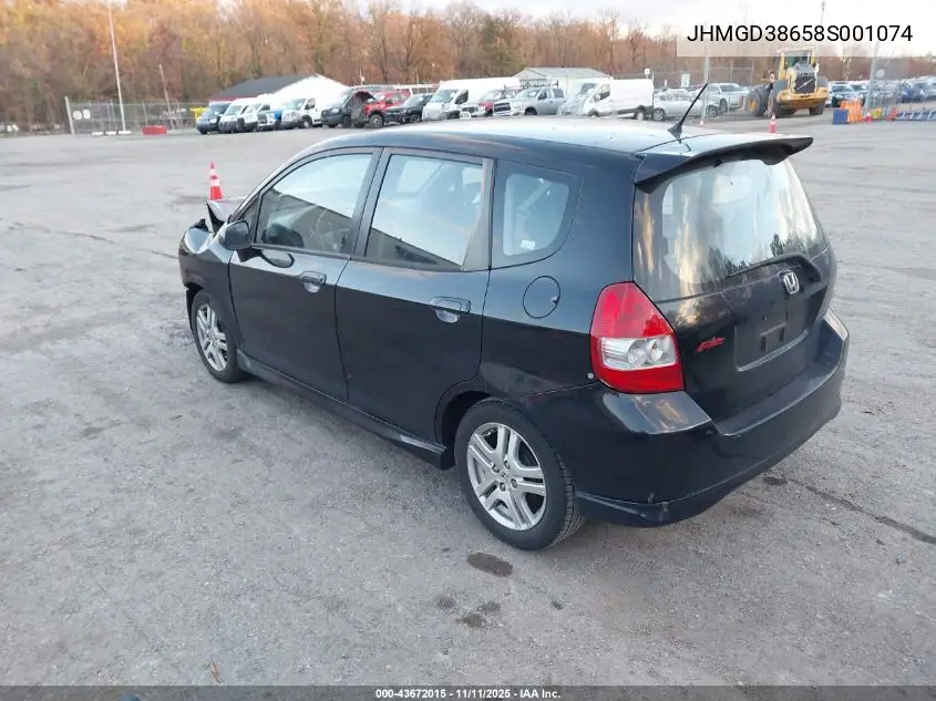 JHMGD38658S001074 2008 Honda Fit Sport