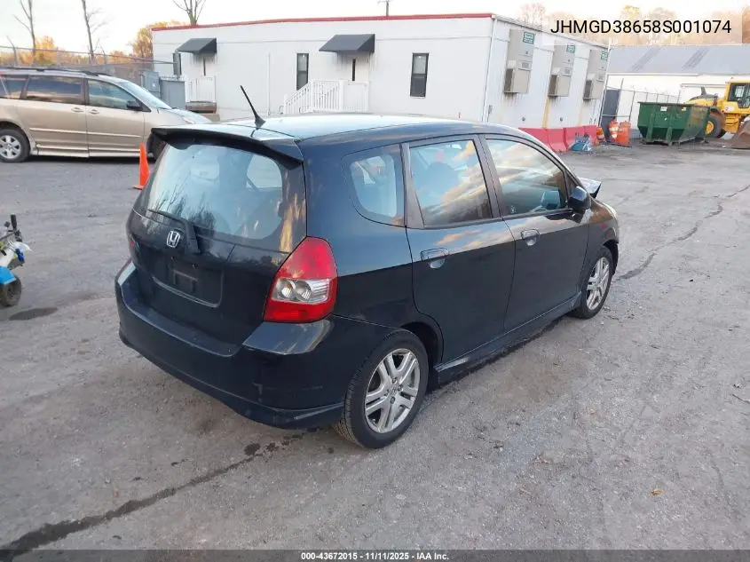 JHMGD38658S001074 2008 Honda Fit Sport