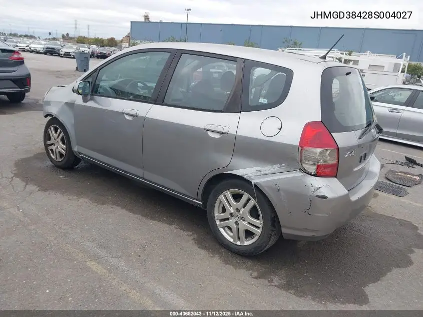 JHMGD38428S004027 2008 Honda Fit