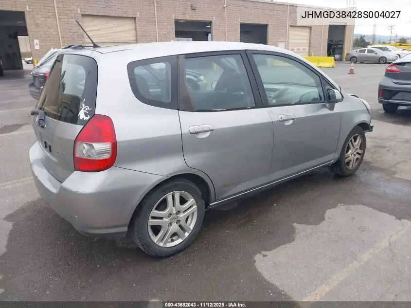 JHMGD38428S004027 2008 Honda Fit