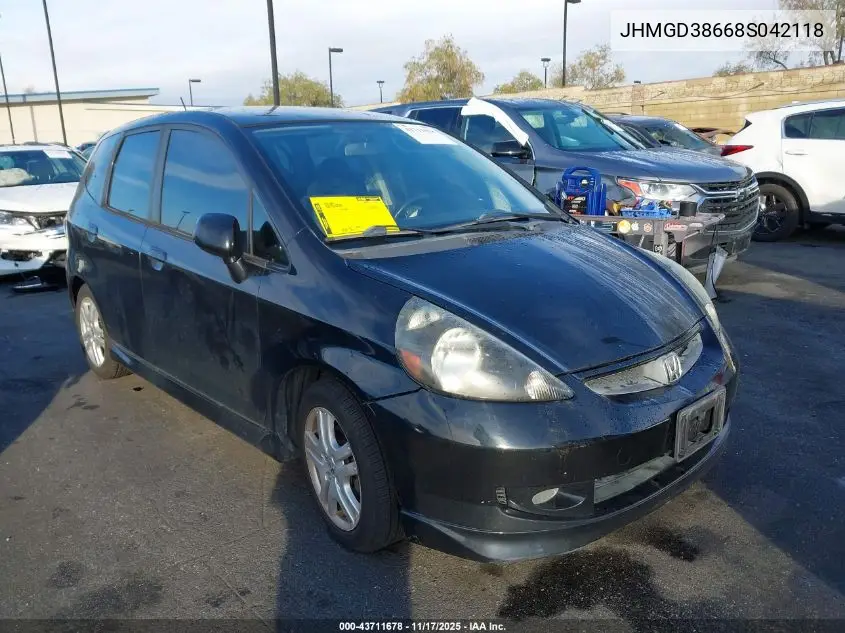 JHMGD38668S042118 2008 Honda Fit Sport