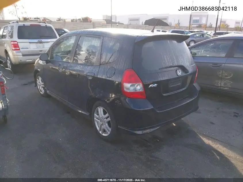 JHMGD38668S042118 2008 Honda Fit Sport