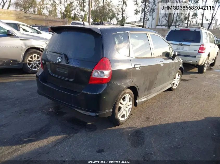 JHMGD38668S042118 2008 Honda Fit Sport
