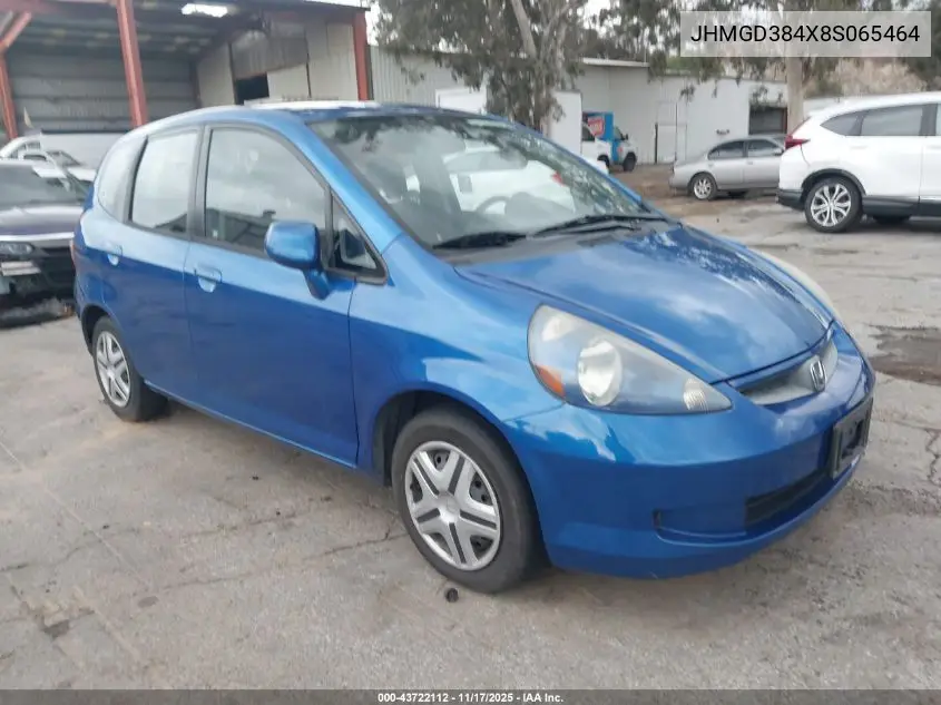 JHMGD384X8S065464 2008 Honda Fit