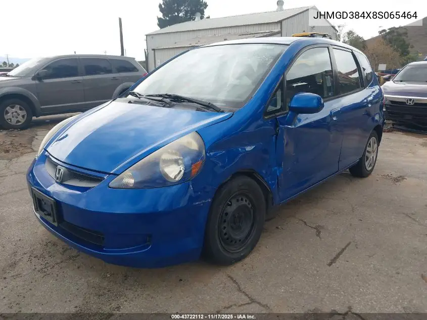 JHMGD384X8S065464 2008 Honda Fit