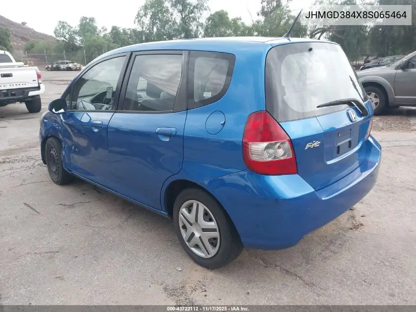 JHMGD384X8S065464 2008 Honda Fit