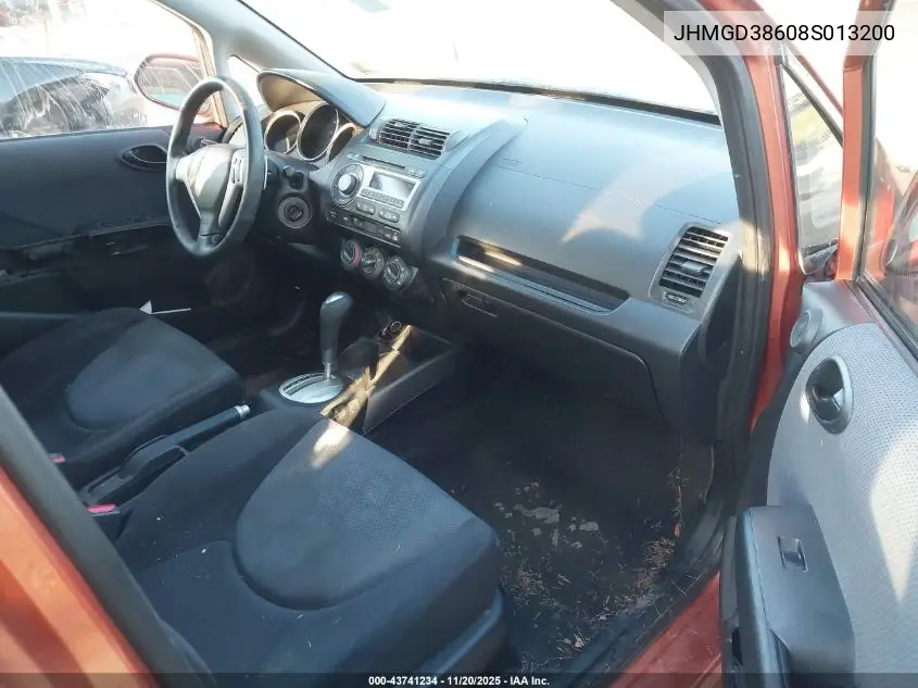JHMGD38608S013200 2008 Honda Fit Sport