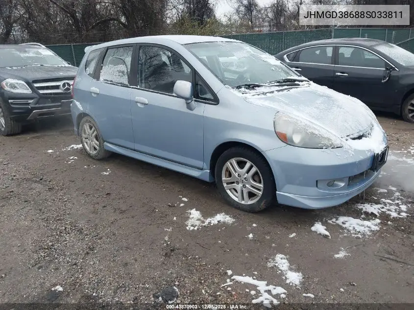 JHMGD38688S033811 2008 Honda Fit Sport