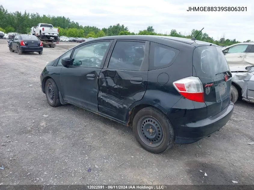 JHMGE88339S806301 2009 Honda Fit