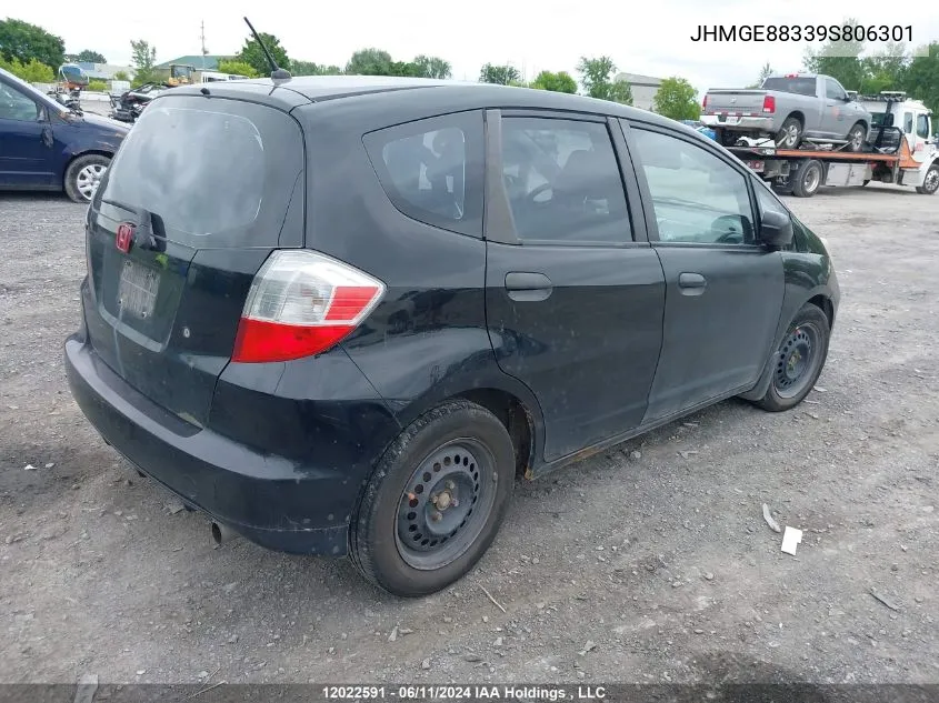 JHMGE88339S806301 2009 Honda Fit