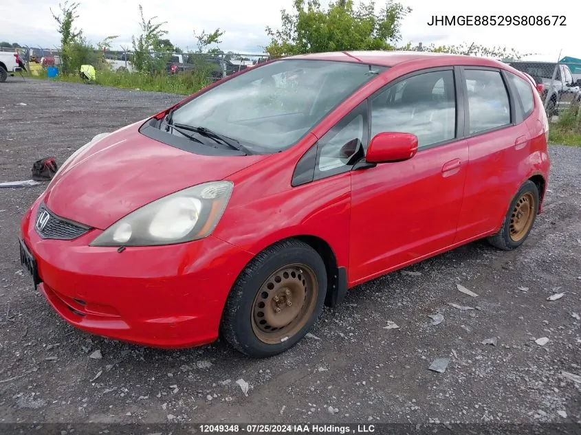 JHMGE88529S808672 2009 Honda Fit Lx