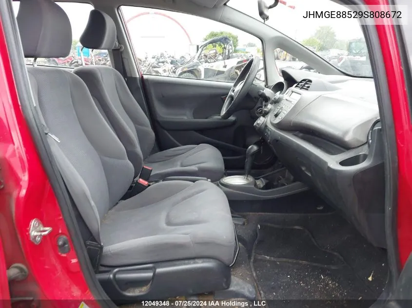 JHMGE88529S808672 2009 Honda Fit Lx