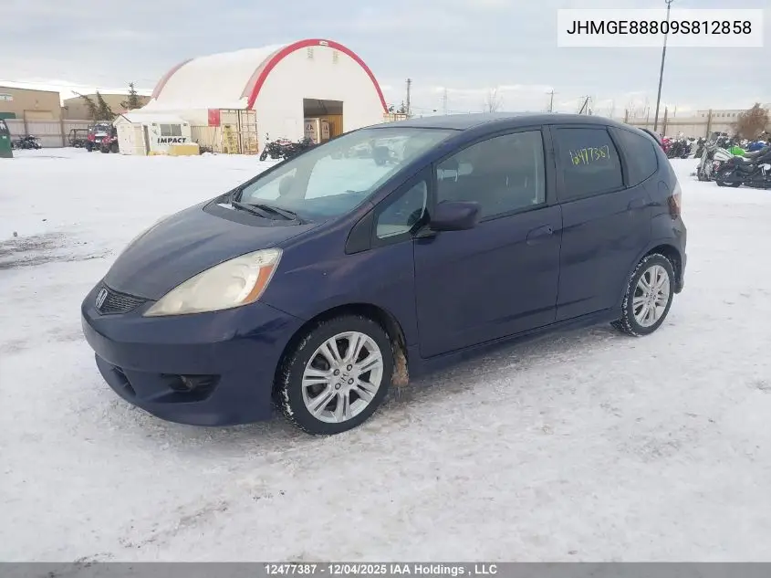JHMGE88809S812858 2009 Honda Fit