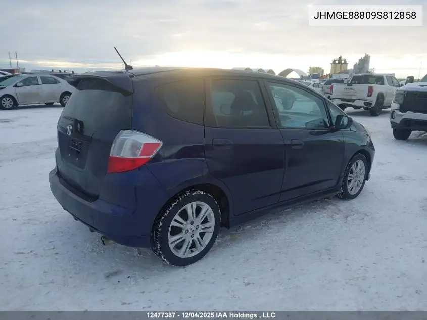 JHMGE88809S812858 2009 Honda Fit