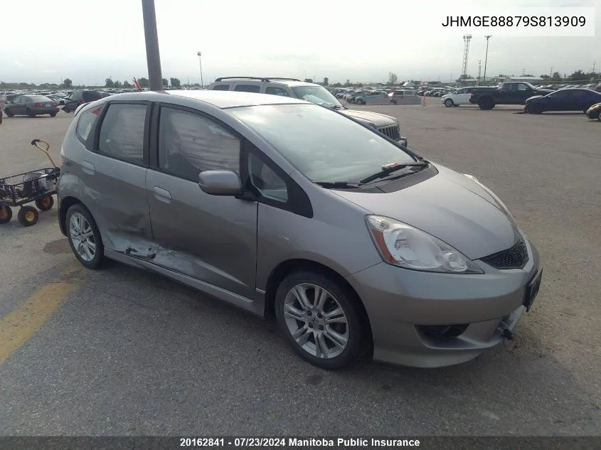 2009 Honda Fit Sport VIN: JHMGE88879S813909 Lot: 20162841