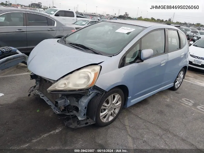 2009 Honda Fit Sport VIN: JHMGE88469S026060 Lot: 39423557