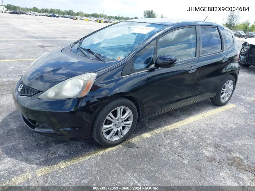 2009 Honda Fit VIN: JHMGE882X9C004684 Lot: 39572359