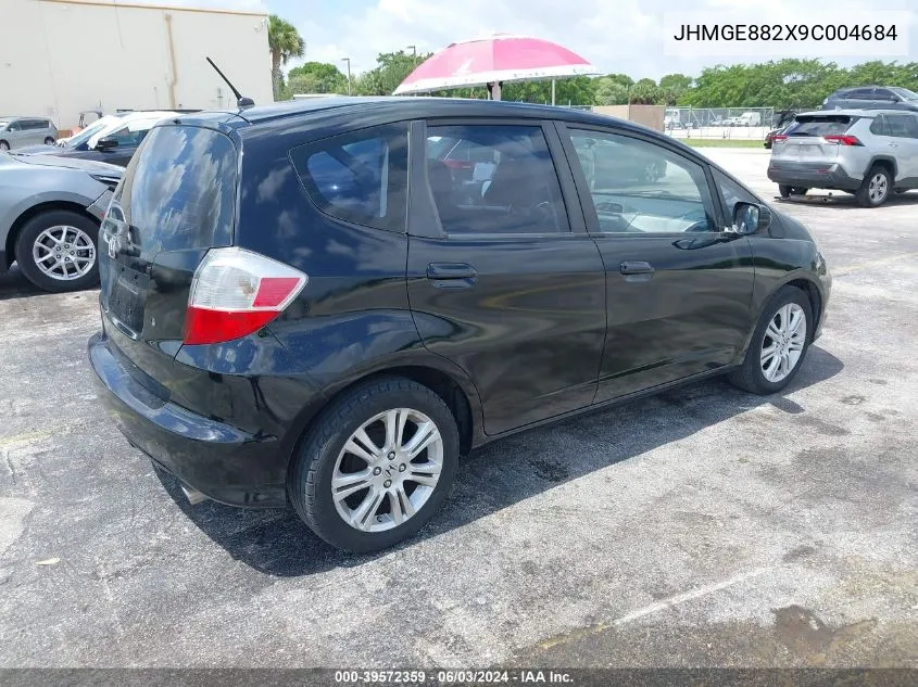 2009 Honda Fit VIN: JHMGE882X9C004684 Lot: 39572359