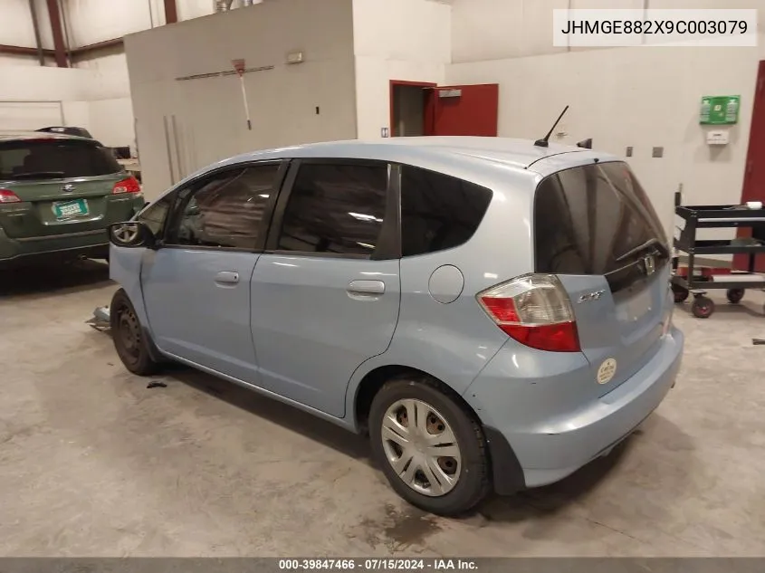 2009 Honda Fit VIN: JHMGE882X9C003079 Lot: 39847466