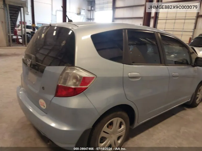 2009 Honda Fit VIN: JHMGE882X9C003079 Lot: 39847466